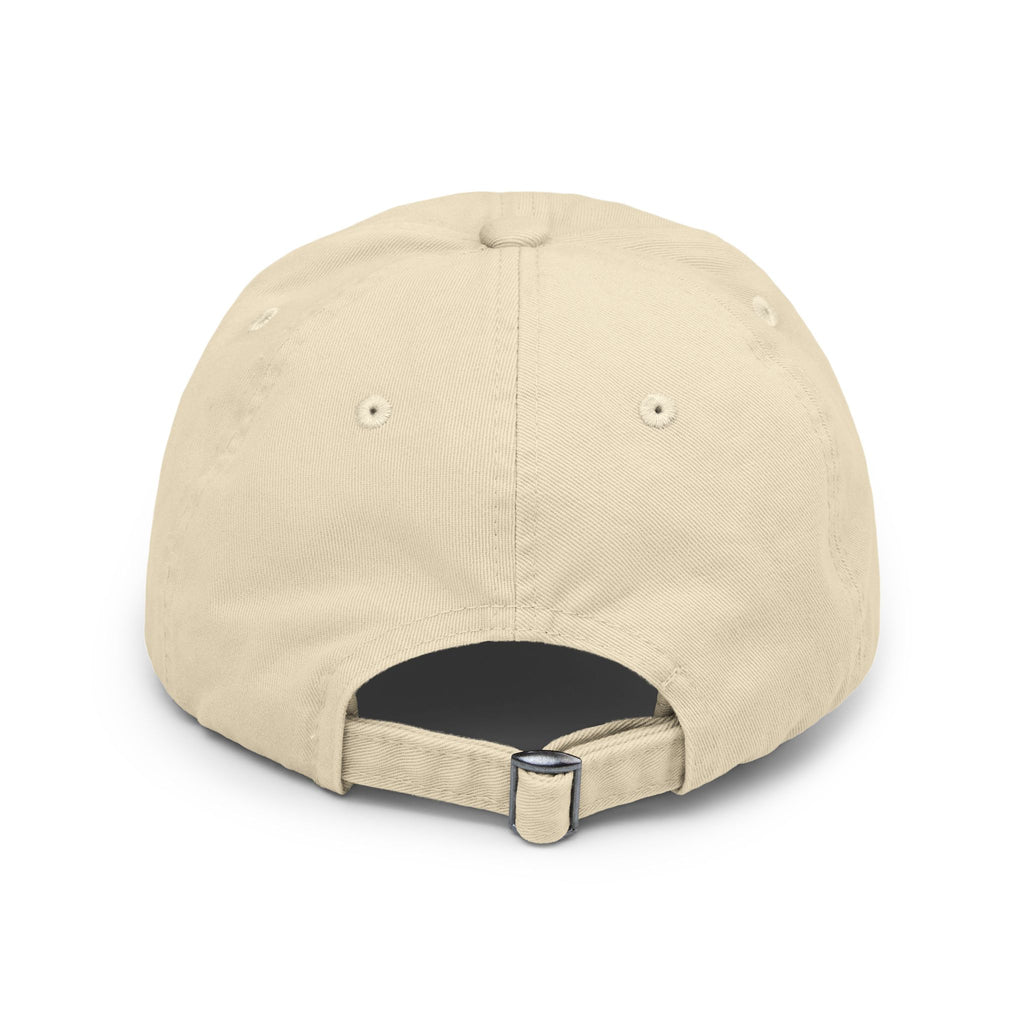 Distressed Hand-drawn Smiley Face Cap by Gentle Mischief Studio