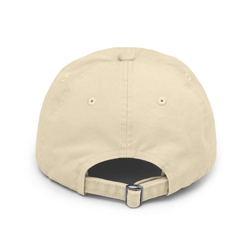 Distressed Hand-drawn Smiley Face Cap by Gentle Mischief Studio