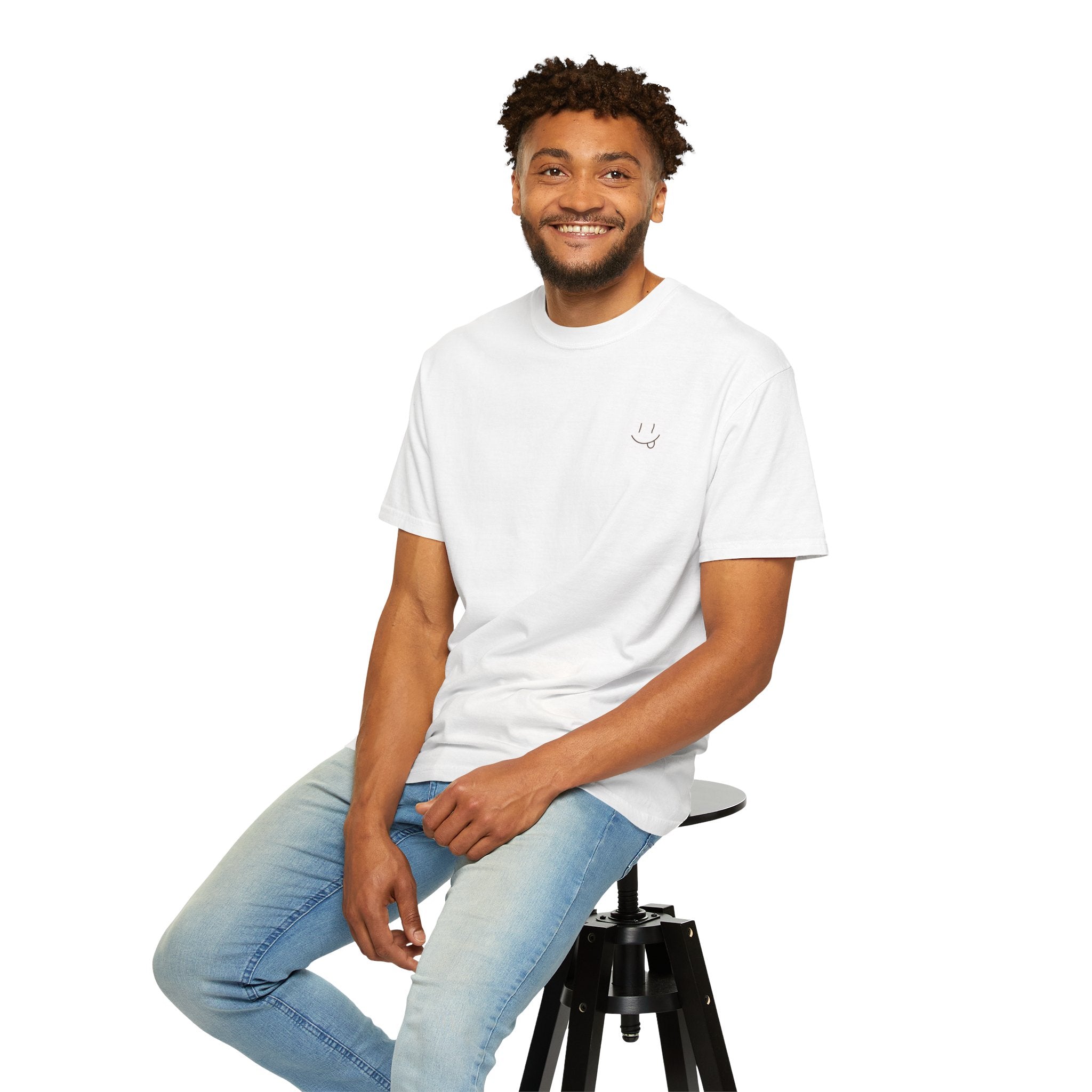 Hand-drawn Smiley Unisex Tee "GOOD MOOD"