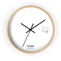 Hand-drawn Smiley Face Wall Clock — Calm Hours Modern Decorative Clock
