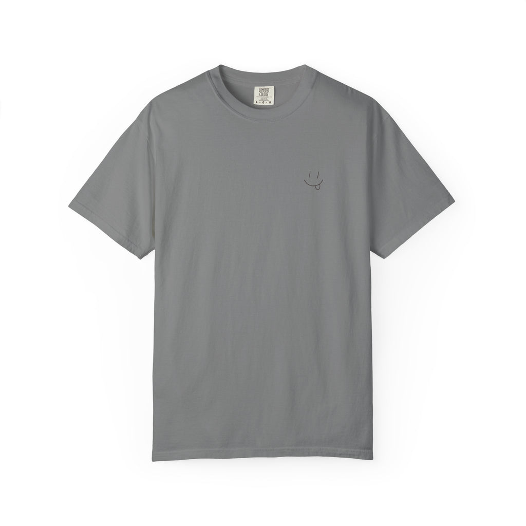 Hand-drawn Smiley Face Unisex Tee "EMOTIONALLY OFFLINE"