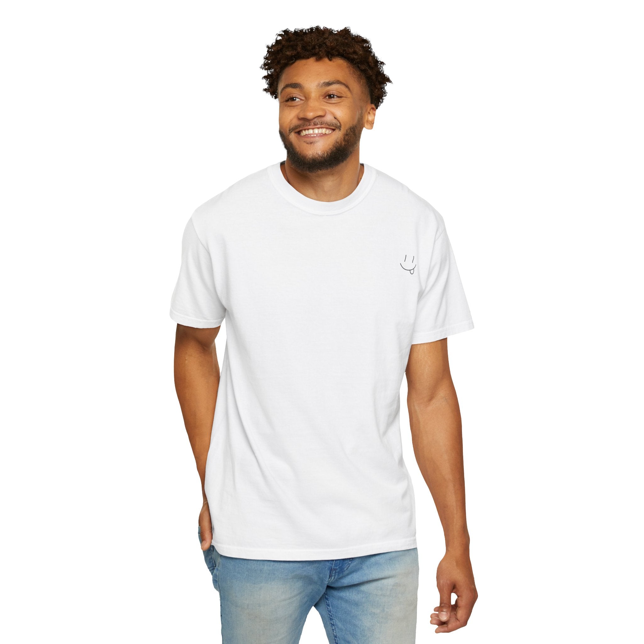 Hand-drawn Smiley Unisex Tee by Gentle Mischief Studio